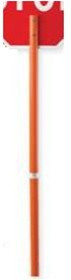 Cortina 03-824-MI Paddle Handle, Plastic 81" Michigan Spec. Red Upper Handle