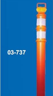 Cortina 03-738 Easy Grab Delineator Post flared 45" w/2 Strobes