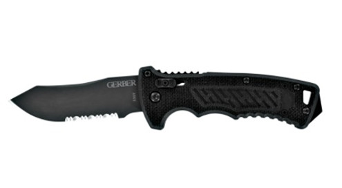 Gerber 30-000184 DMF Knife, Modified Clip Point, Serrated Edge