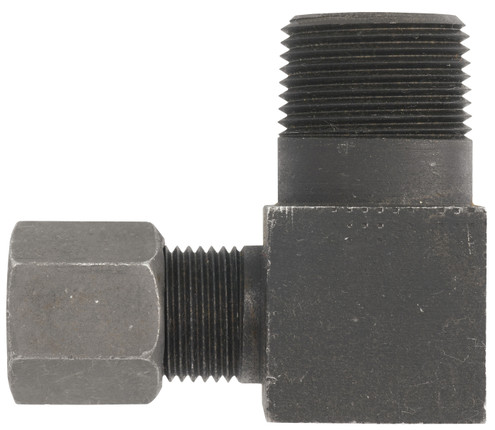 Dixon FLC2501-06-04 3/8" Flareless Bite Male Tube x 1/4" Male NPTF Adapter 90 Deg Elbow