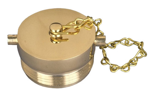 Dixon FP400F 4" NST BRASS PLUG WITH CHAIN P/L
