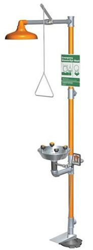 Safety Station with WideArea Eye/Face Wash, Stainless Steel Bowl and Cover