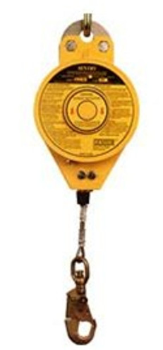 Fall arrest device, self retracting, 30' galvanized cable, cast aluminum housing