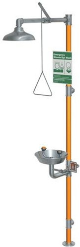 Safety Station with Eyewash, All-Stainless Steel Construction