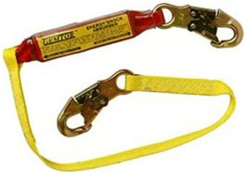 Lanyard, Energy Absorbing, #3155 on one end, #3100 on other end, 6' (+/- 0.65 per ft)