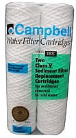 Campbell Mfg .4SS-12 Taste Odor Sediment Cartridge, 4" L