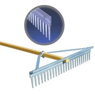 Midwest Rake 20242 42" Chisel Tooth Rake, 66" Yellow AH