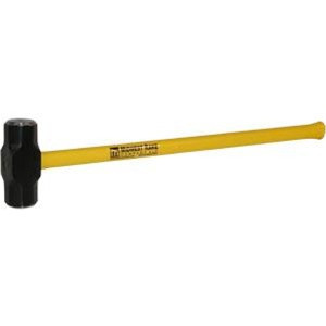 Midwest Rake 41320 8 lb. Double Faced Sledge, Yellow Fiberglass Handle