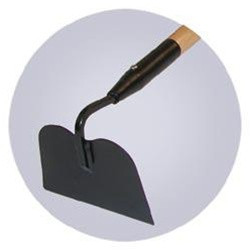 Midwest Rake 42010 HomeScaper 4"x6" Garden Hoe, 54" Wood Handle