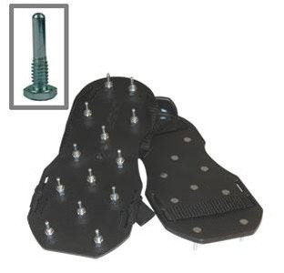 Midwest Rake 46112 Polypropylene Spiked Shoes with 3/4" Rounded Spikes (Pair)