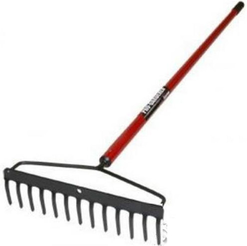 Midwest Rake 42600 14" Landscape Contractor Bow Rake, 60" Red AH