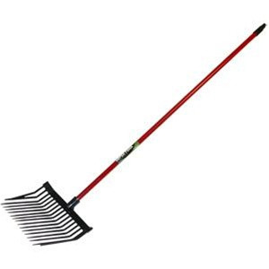 Midwest Rake 44115 Super Fork, 52" Red Vinyl-Coated Steel Handle