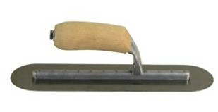Midwest Rake 47477 3" x 16" Rounded-End Finishing Trowel