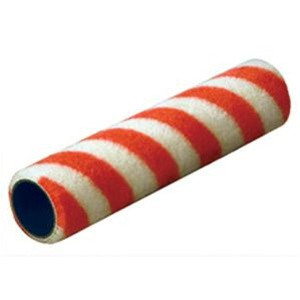 Midwest Rake 48020 9" Premium Mohair Blend (Red Stripe) Roller Cover - 1/4" Nap
