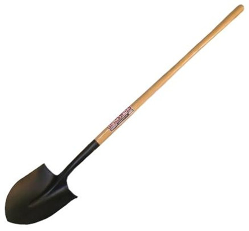 Midwest Rake 49800 HomeScaper #2 Round Point Shovel, 45" Wood Handle