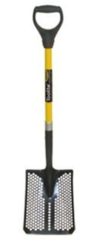 Midwest Rake 49503 Toolite? #2 Square Point Shovel, 29" Yellow Fiberglass D-Grip Handle