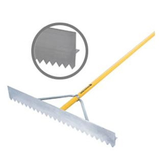 Midwest Rake 52038 36" Scarifier Lute, 82" OS Yellow AH, Wrap Bracing