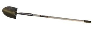 Midwest Rake 49580 BULLHEAD Forged "00" Round Point Shovel, 48" Gray Solid FH