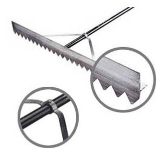 Midwest Rake 56923 24" ProTurf Lute/Rake, 66" Blue AH