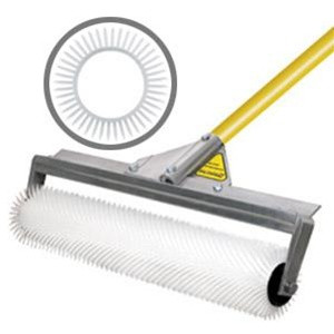 Midwest Rake 59559 9" Spiked Roller 9/16", Aluminum Frame, 66" Yellow AH