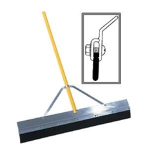 Midwest Rake 76094 48" 3" Round Edge Non-Tapered Seal Coat Squeegee, 66" OS Yellow AH