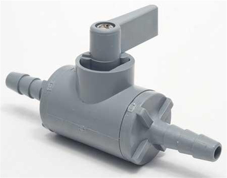 SMC 5743990 Ball Valve, 1/2 In, Barb, PVC