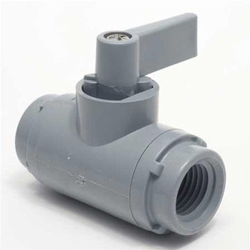 SMC 5744190 Ball Valve, 1/8 In, FNPT x FNPT, PVC