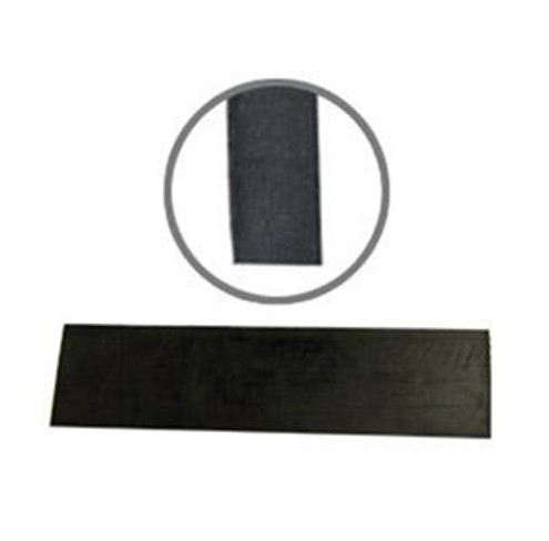 Midwest Rake SP50038 72" x 3" Square Edge Black Rubber Squeegee Blade