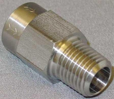 SMC CHK SST 410-4F4M-B Check Valve, Piston, SS, 1/4 In, MPT x FPT