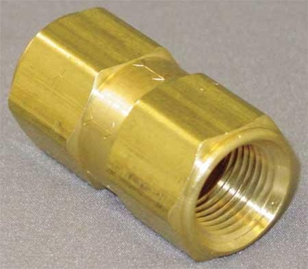 SMC CHK BRS 650-6F6F-F Check Valve, Poppet, Brass, 3/8 In, FNPT
