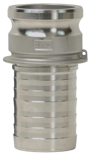 Dixon G400-E-SSCR 4" Global 316 Investment SS Male Adapter x Hose Shank, Crimp Style