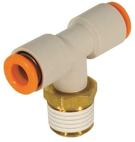 SMC KQ2T13-03S Male Branch Tee, 1/2 x 3/8In, Tube x R(PT)