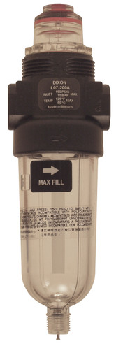 Dixon L07-200A 1/4" Mini Lubricator, Transparent