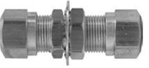 DIXON 62NBH6 Air Brake Bulkhead Unions,Brass