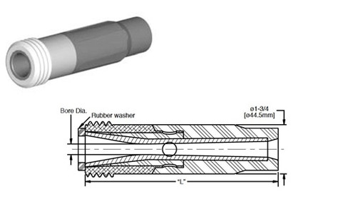 3/16" TLVE-50mm Contractor Series tungsten carbide long venturi nozzles