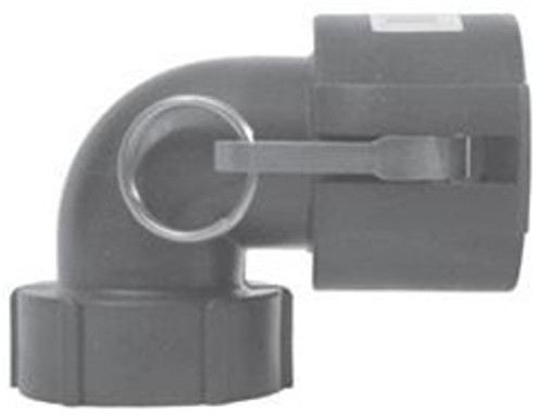 DIXON 90PPD150 Polypropylene Coupler Elbows FNPT x 90 Deg Elbow female NPT x female coupler