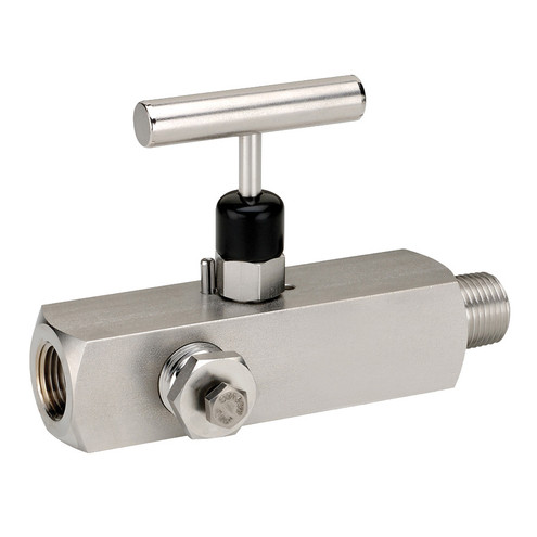 Dixon MFS30604 3/4" 316SS Multiport Needle Valve Male-to-Fem, Soft Seat, T-Handle