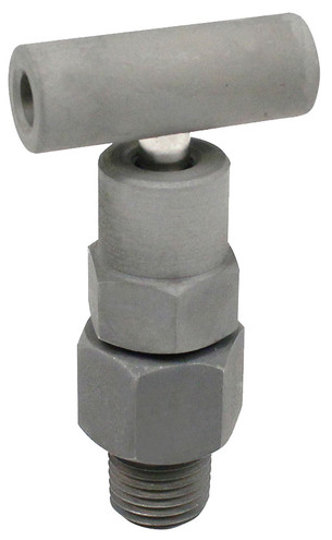 Dixon MC852 1/4" Steel Bleed Needle Valve Soft Tip Male NPT, T-Handle