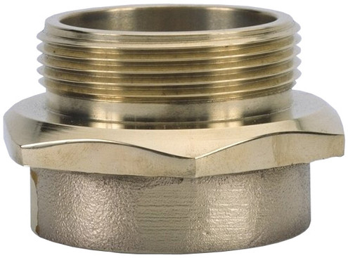 Dixon MOC250NYC-P 2-1/2" FNPT X 2-1/2" MNYC MALE OUTLET HEX POL/BRASS
