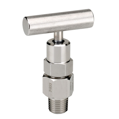 Dixon MS804 1/2" 316SS Bleed Needle Valve Hard Seat Male NPT, T-Handle
