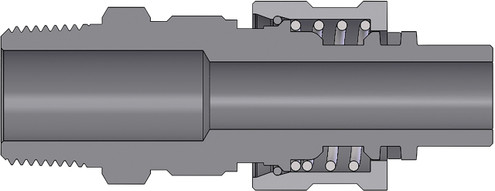Dixon N4M3 BOWES NIPPLE, 3/8" M-NPTF, STEEL Body Material: STEEL Body Size: 1/2"