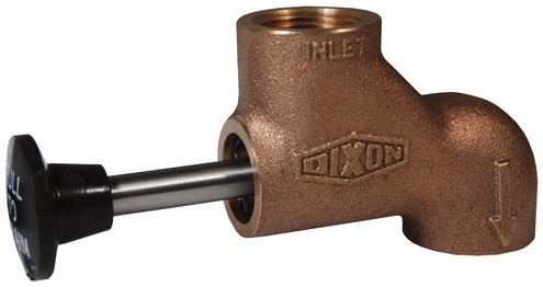 Dixon PPDV75 3/4" NPT PUSH PULL DRAIN VALVE, BR