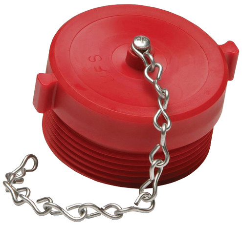 Dixon PP250NYFD 2-1/2" NYFD RED POLY FDC PLUG