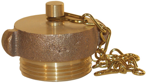 Dixon RFP150F 1-1/2" NH RL PLUG WITH CHAIN CAST BRASS