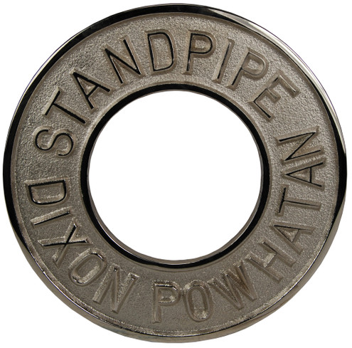 Dixon REP250SP-C 2-1/2" ROUND ESCUTCHEON PLATE CH/BR BRANDED STAND PIPE