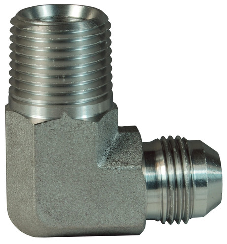 Dixon SS2501-12-12 1-1/16"-12 90 Deg Male 37 Deg JIC Flare x 3/4"-14 Male NPTF (316SS)
