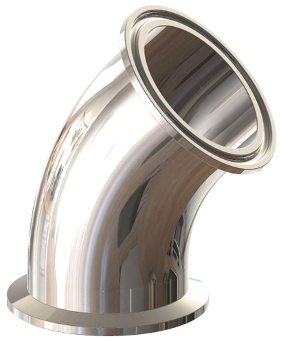 Dixon T2KMP-050PM .5" BPE 45 Clamp Elbow - SF4 - EP