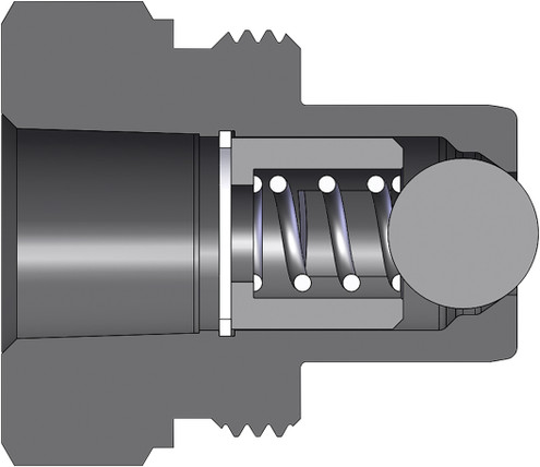 Dixon T3F3-SS 3/8" ENERPAC NIPPLE, 3/8" NPTF, 316 Body Material: 316 STAINLESS Body Size: 3/8"