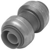 DIXON U016 Sharkbite Push-Fit Straight Couplings,Forged Brass