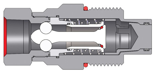 Dixon VEP8F8-BOP 1" VEP Nipple, 1" NPTF, BOP Steel (101200-8)